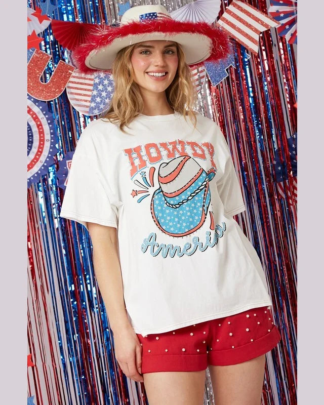 Rhinestoned Howdy T-Shirt