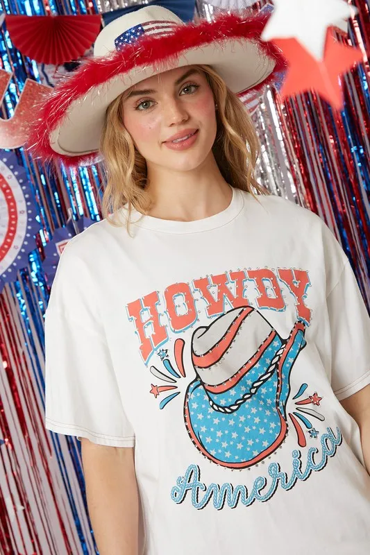 Rhinestoned Howdy T-Shirt