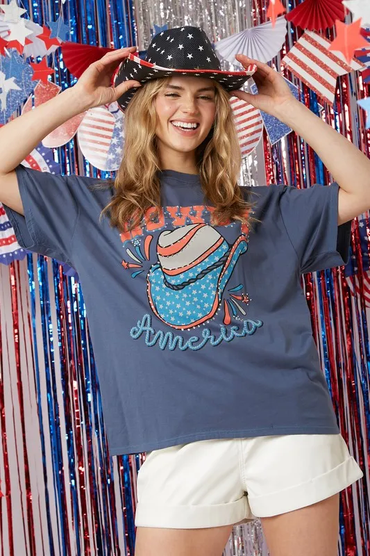 Rhinestoned Howdy T-Shirt