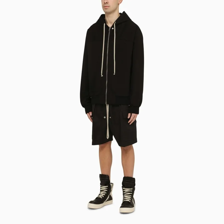 RICK OWENS  |Street Style Long Sleeves Plain Cotton Designers Hoodies