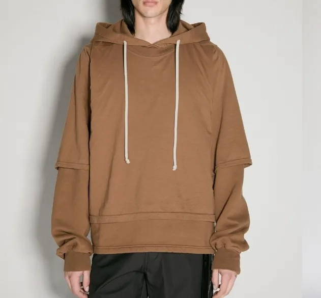 RICK OWENS  |Unisex Street Style Long Sleeves Cotton Logo Designers