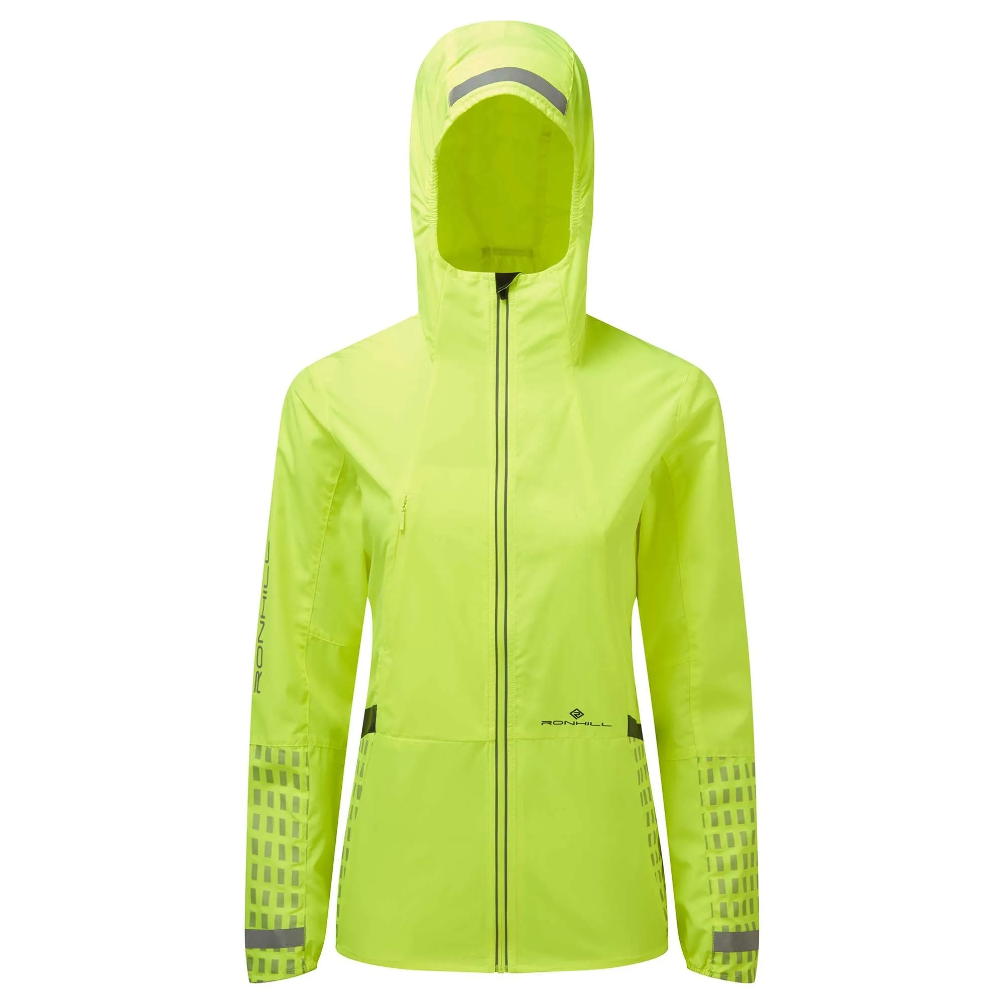 Ronhill  Tech Afterhours Women's Running Jacket Fluo Yellow/Charcoal/Reflect