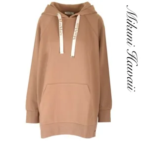 S Max Mara  |Street Style Long Sleeves Plain Logo Hoodies & Sweatshirts