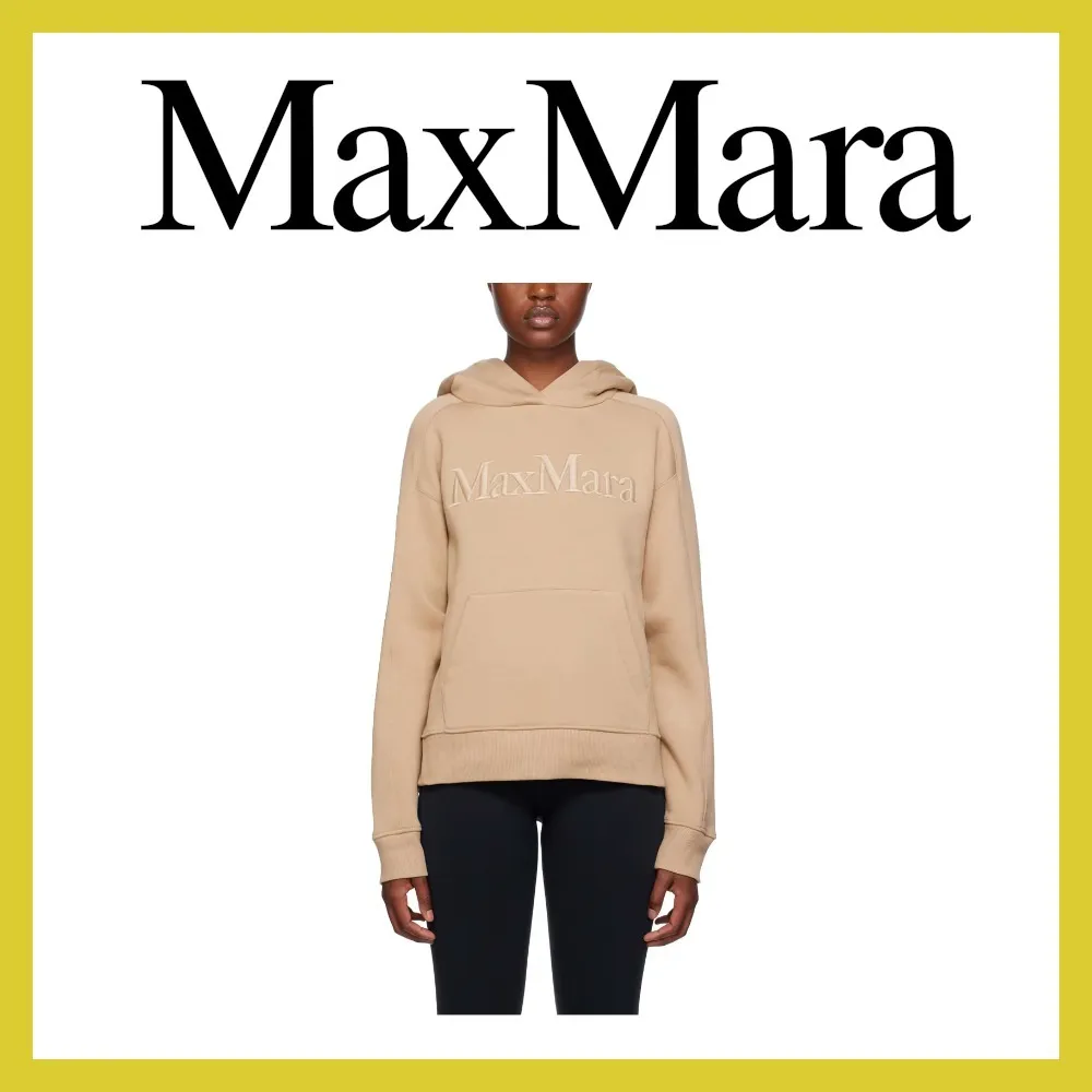 S Max Mara  |Unisex Street Style Long Sleeves Cotton Logo