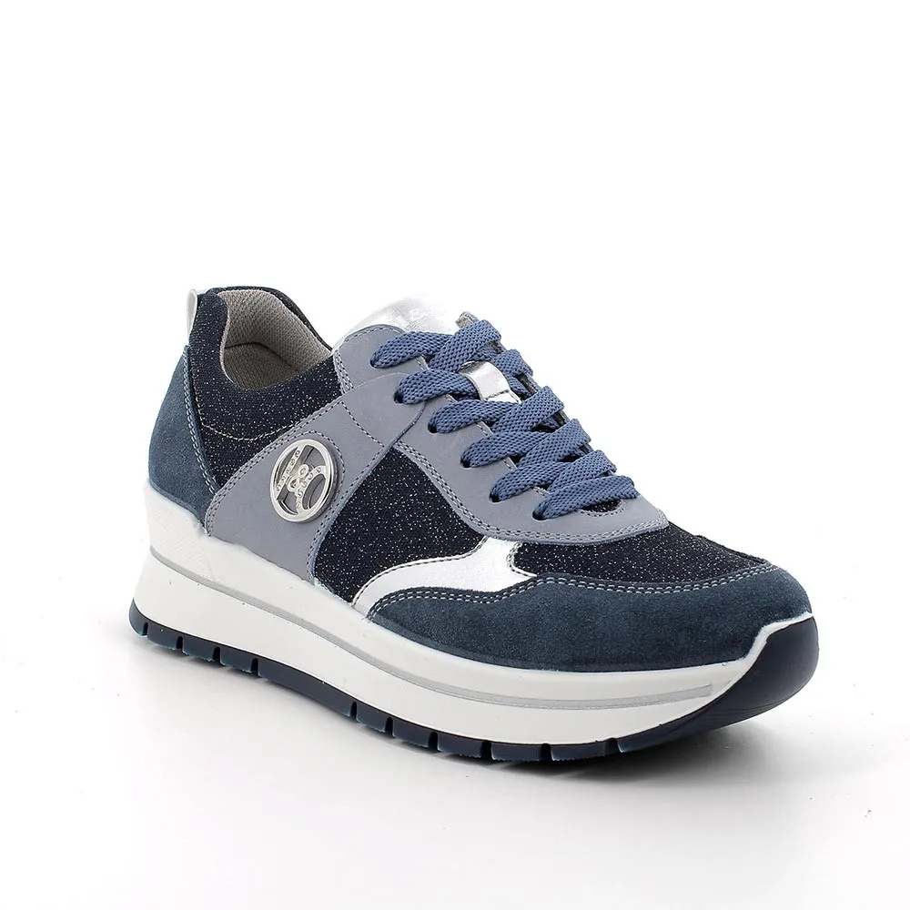 SNEAKERS IGI&CO DONNA SCAMOSCIATO/TESSUTO JEANS/BLUE 5662300