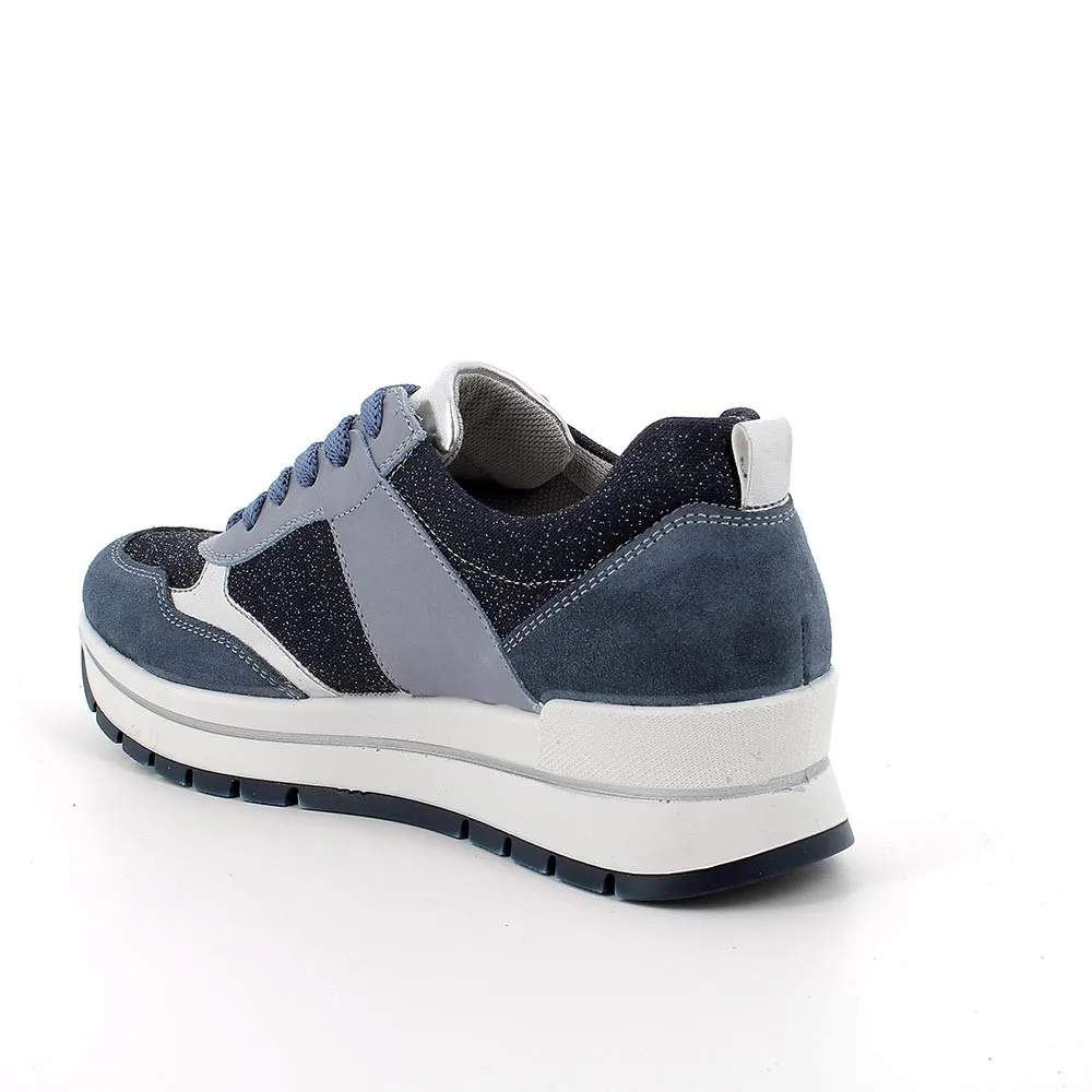 SNEAKERS IGI&CO DONNA SCAMOSCIATO/TESSUTO JEANS/BLUE 5662300