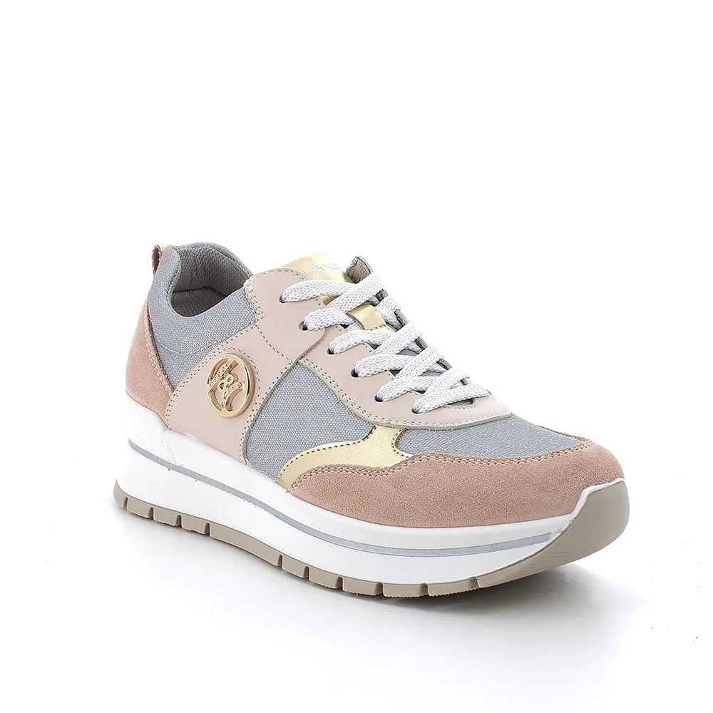 SNEAKERS IGI&CO DONNA SCAMOSCIATO/TESSUTO PANNA/GRIGIO/RODS 5662333