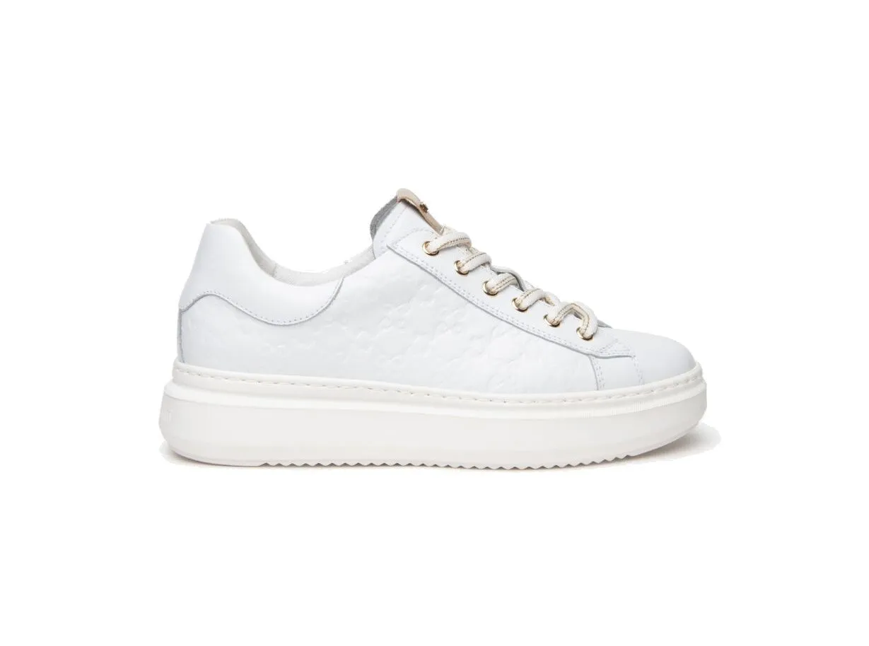 SNEAKERS NEROGIARDINI DONNA PELLE BIANCO E409851D/707