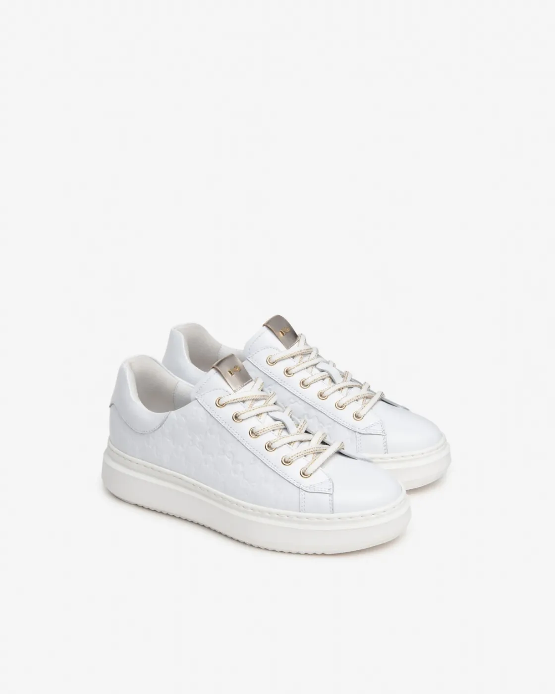 SNEAKERS NEROGIARDINI DONNA PELLE BIANCO E409851D/707