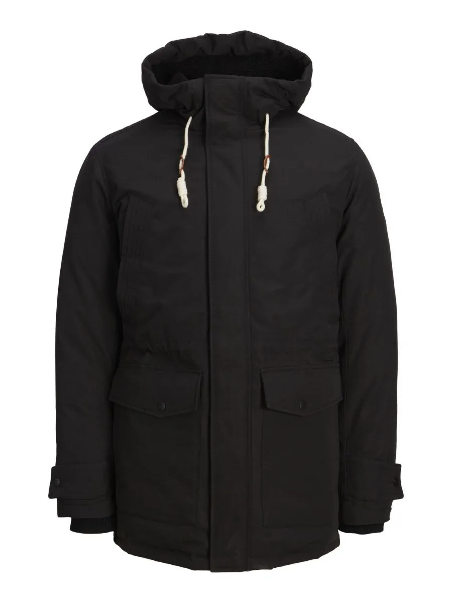 Stock & Hank Luke Parka Jacket Black