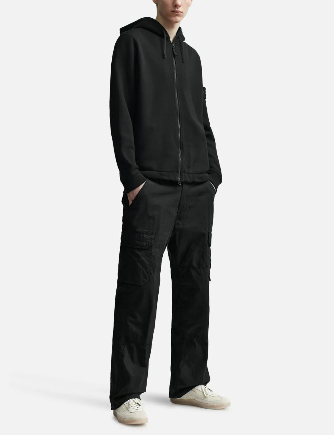 STONE ISLAND  |Wool Nylon Street Style Long Sleeves Plain Cotton Logo