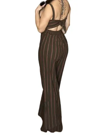 Stripes and Coffee Jumpsuit