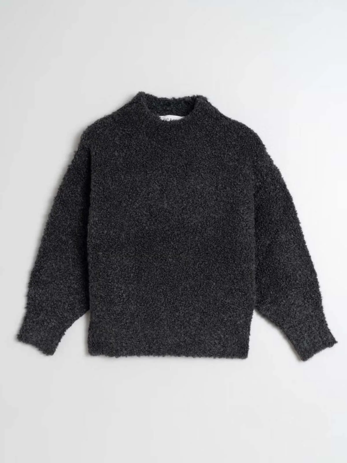 T Neck Sweater - Charcoal