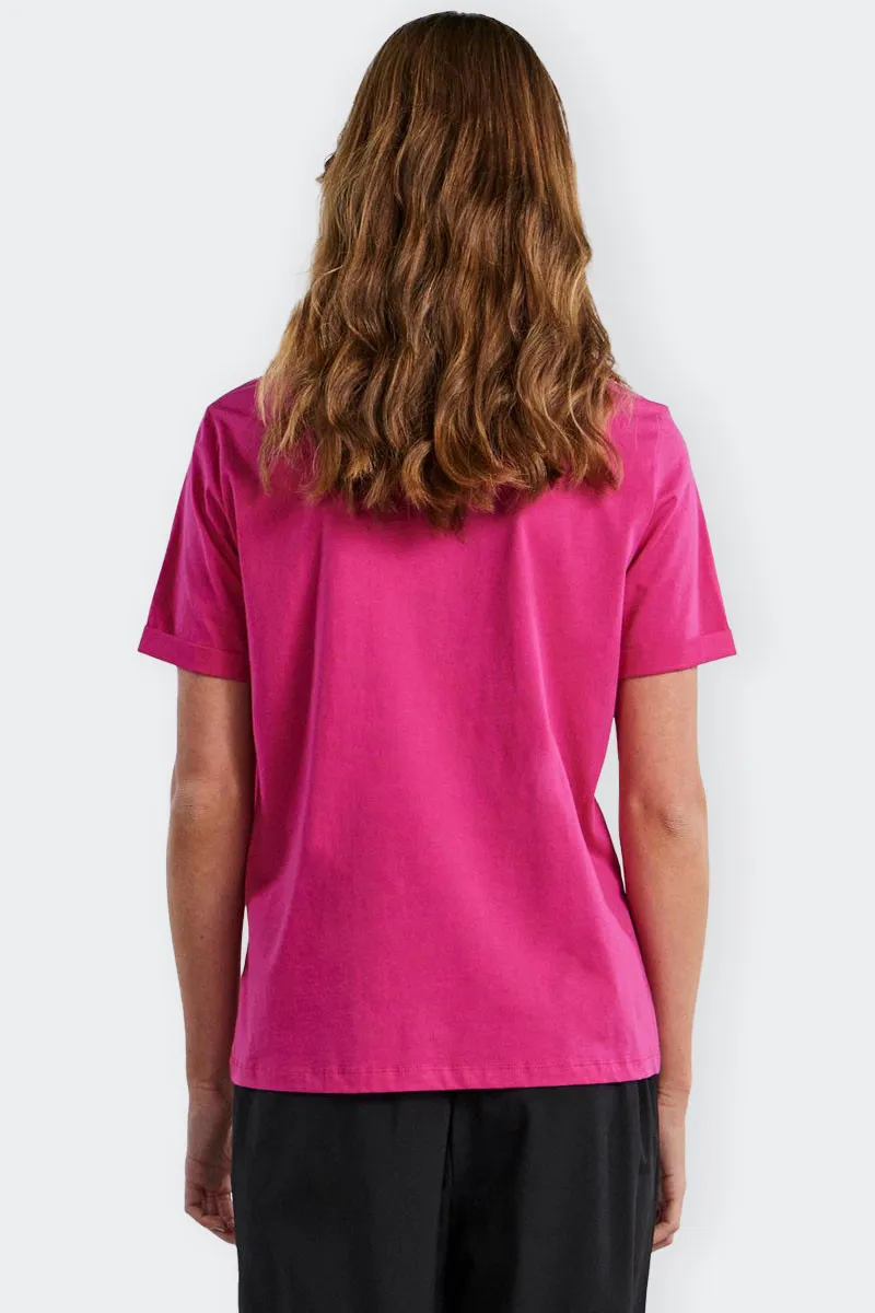 T-SHIRT BASIC REGULAR FIT FUXIA