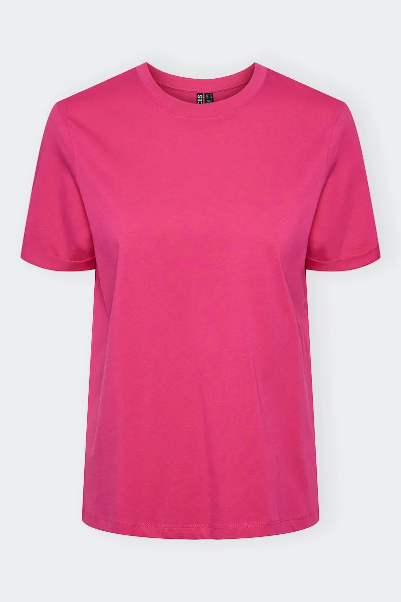 T-SHIRT BASIC REGULAR FIT FUXIA