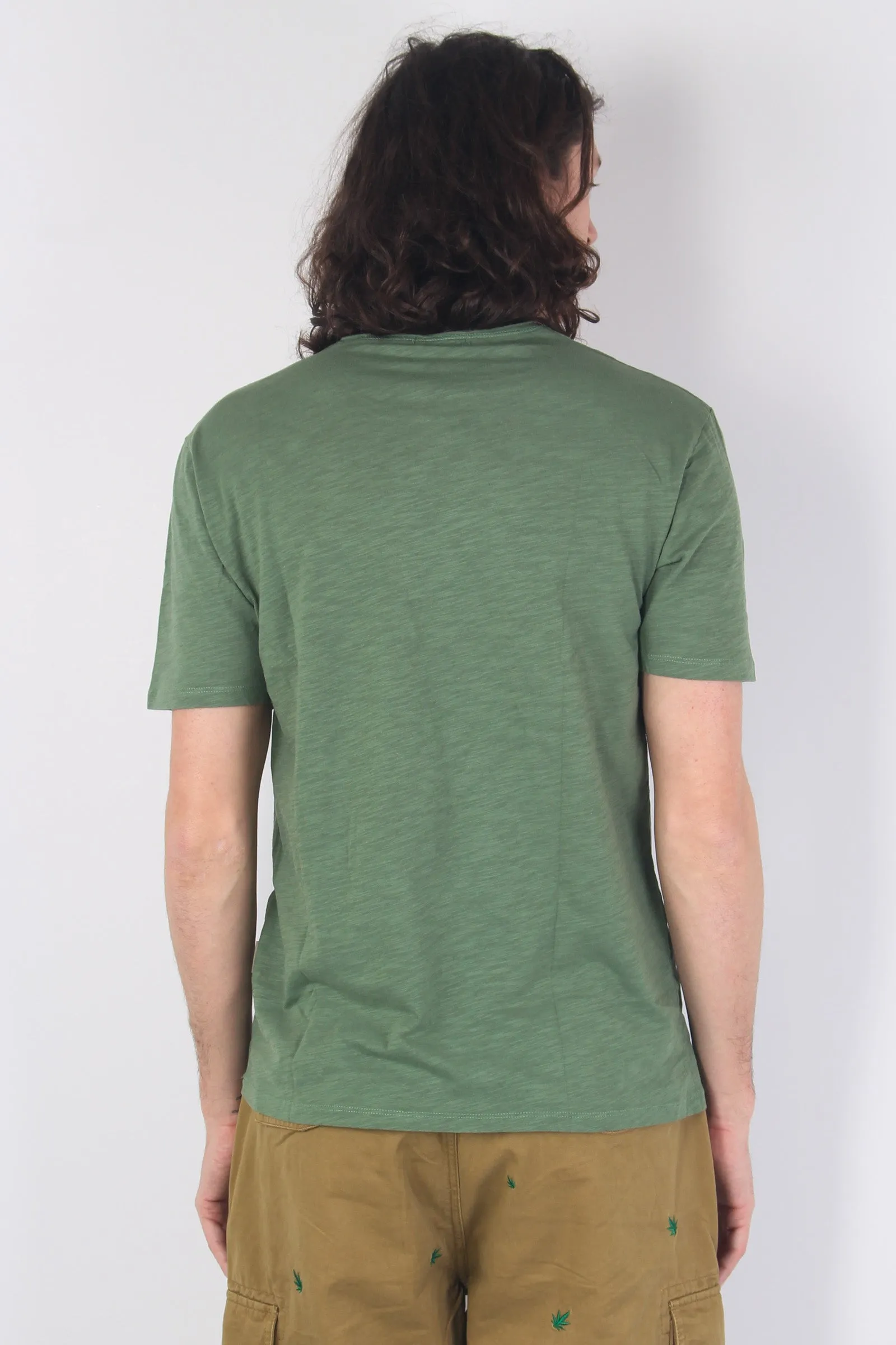 T-shirt Cotone Fiammato Green