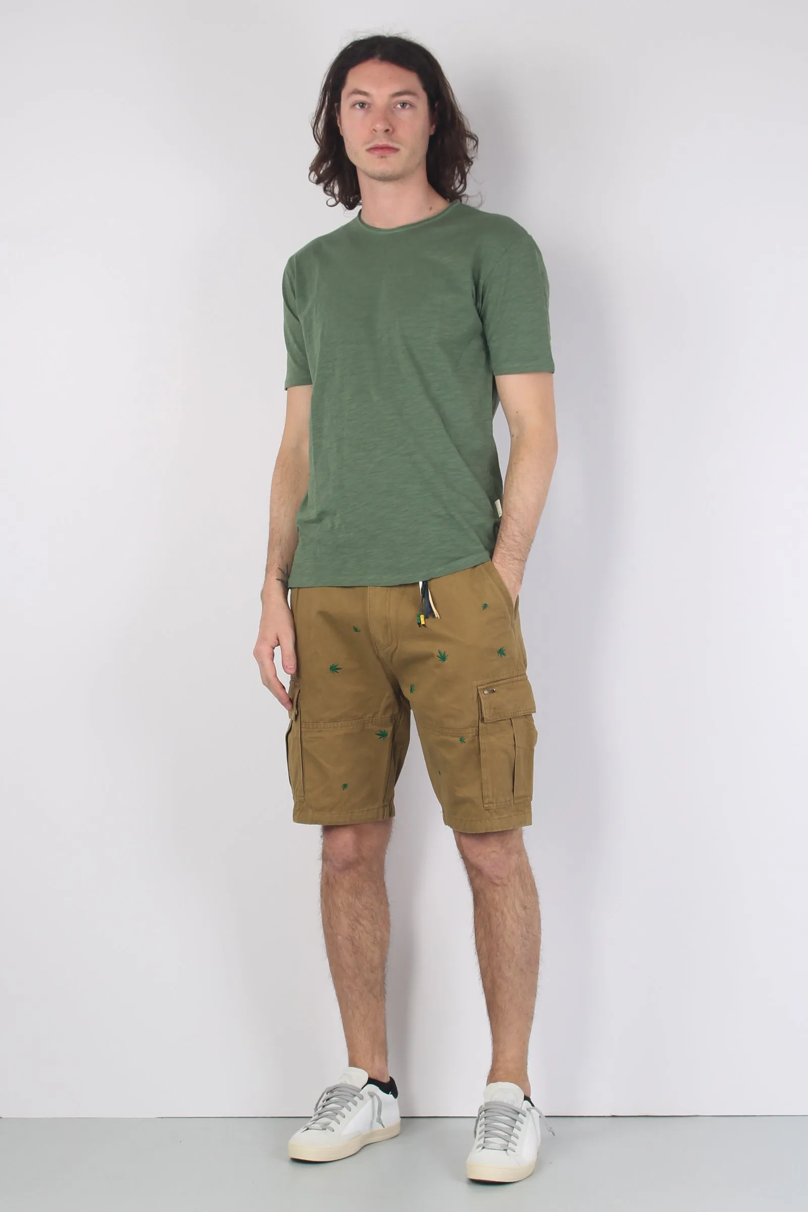 T-shirt Cotone Fiammato Green