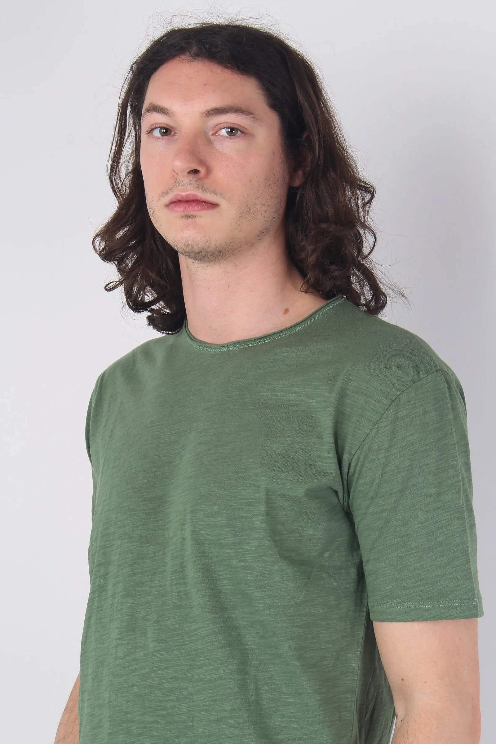 T-shirt Cotone Fiammato Green