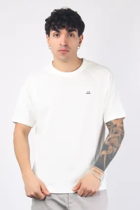 T-shirt Spugna Logo Gauze White