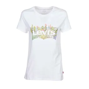 T-SHIRT THE PERFECT TEE DESERT CACTUS PRINT Woman White