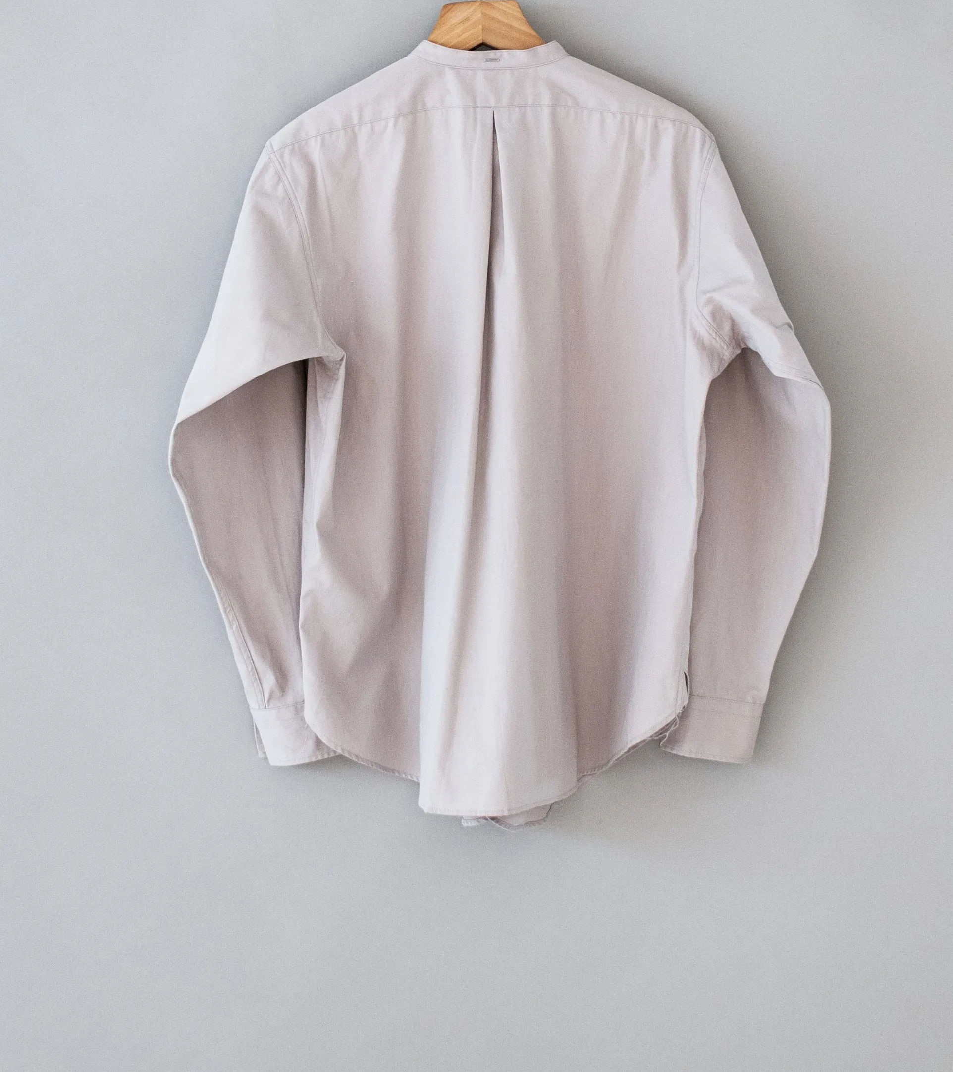 Taiga Takahashi 'Lot 104 Band Collar Shirt' (Purple Gray)