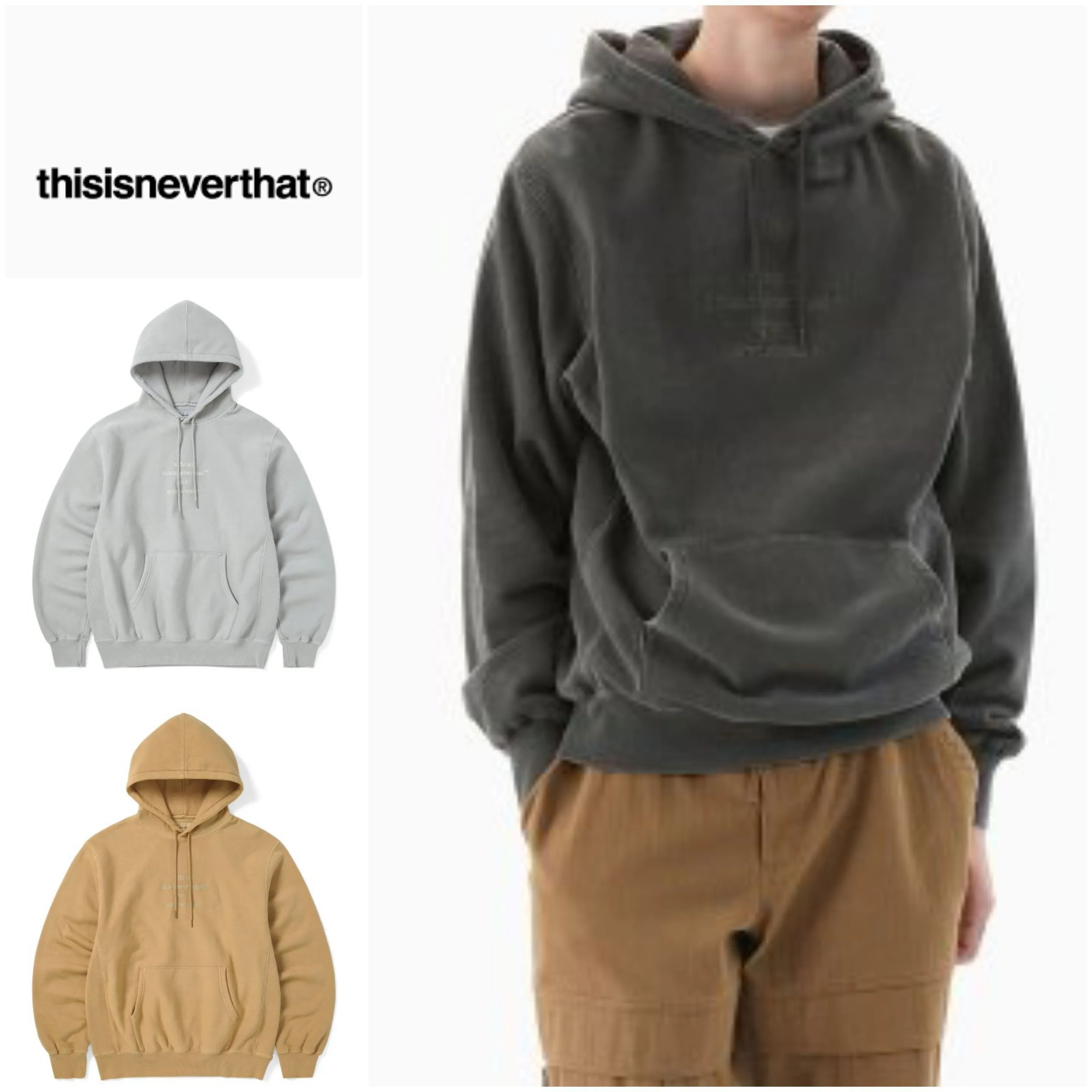 thisisneverthat  |Unisex Street Style Long Sleeves Logo Hoodies