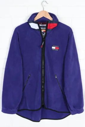 TOMMY HILFIGER Box Logo Fleece Full Zip Jacket (L-XL)