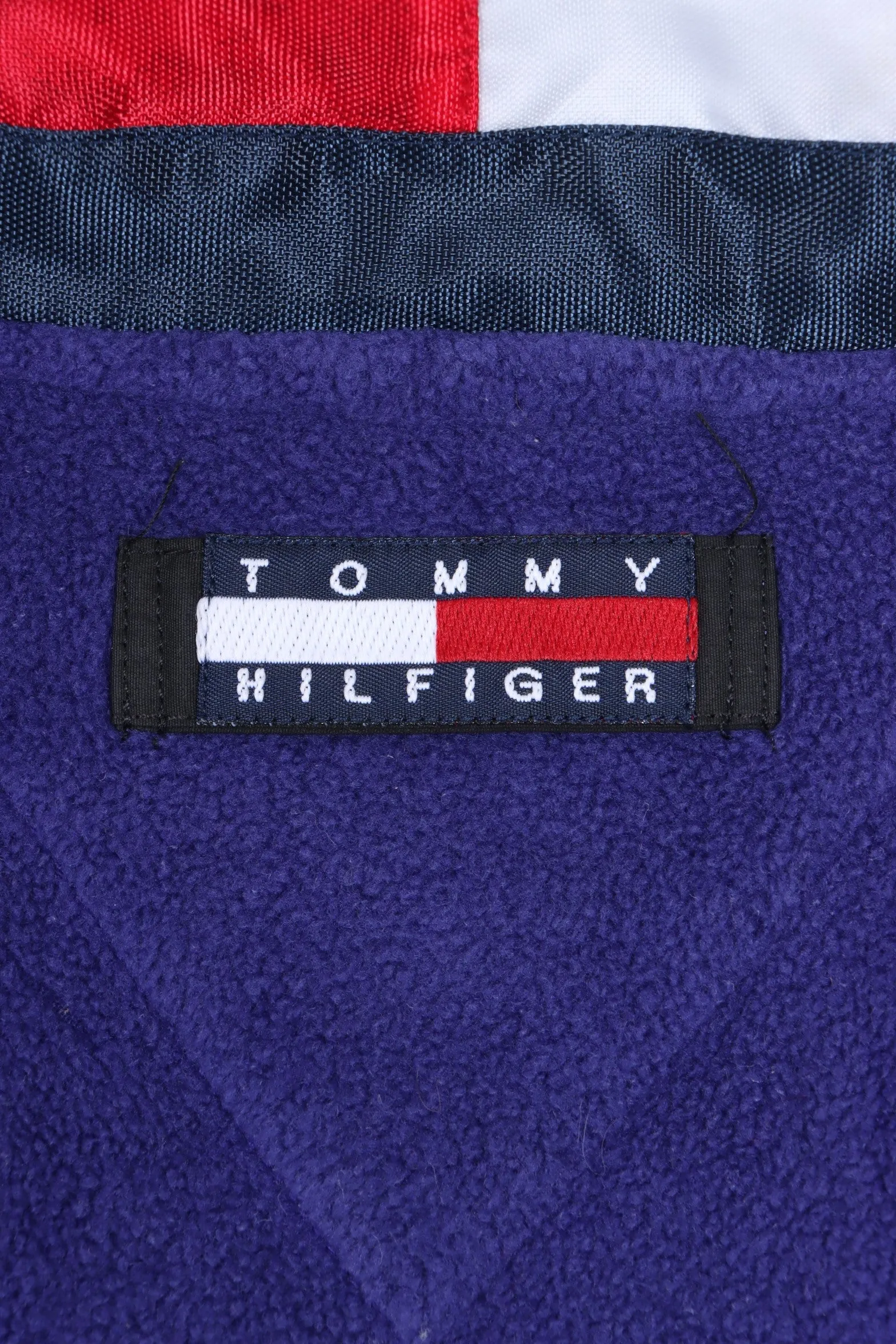 TOMMY HILFIGER Box Logo Fleece Full Zip Jacket (L-XL)