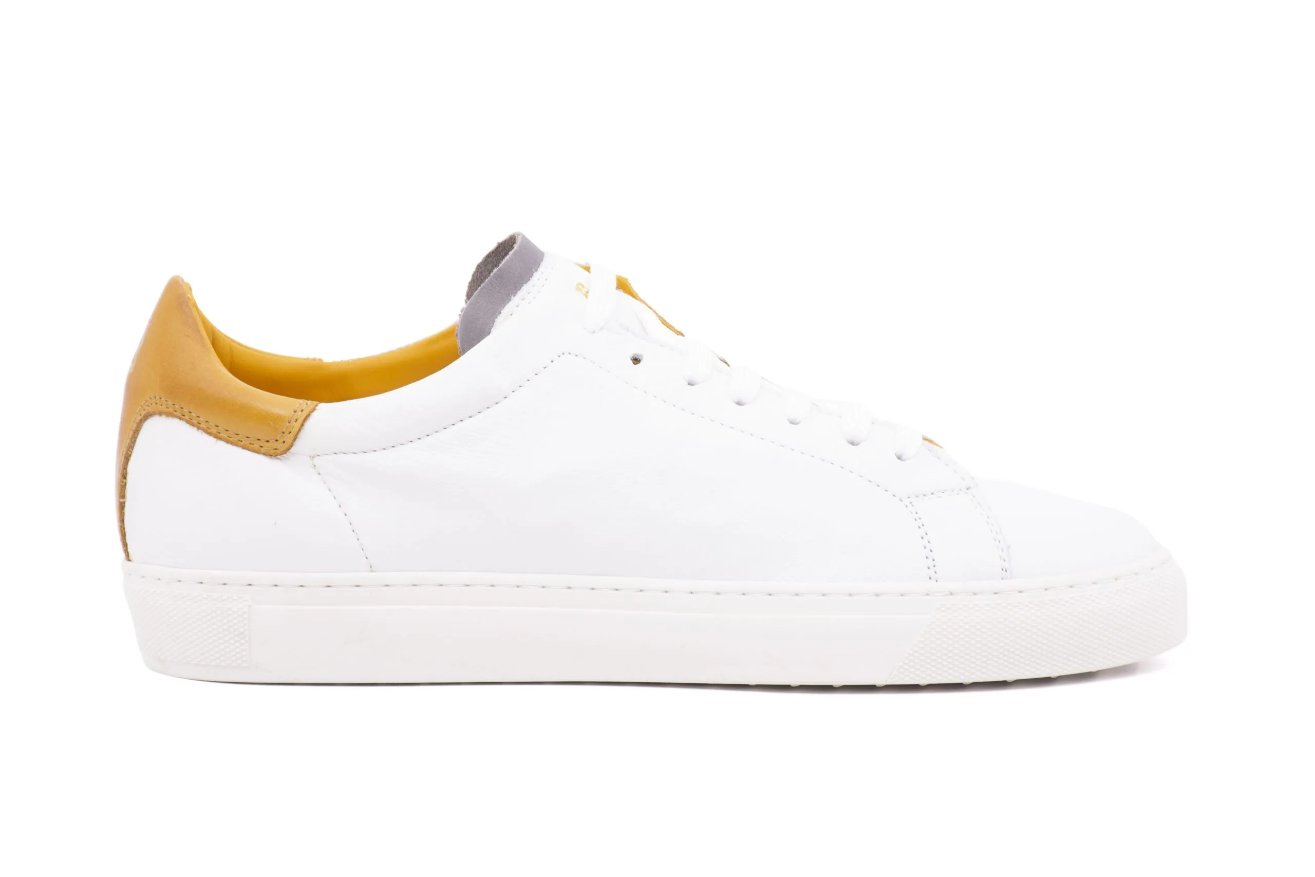 Two-tone leather sneakers