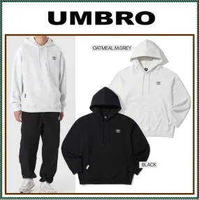 UMBRO  |Unisex Street Style Long Sleeves Plain Logo Hoodies