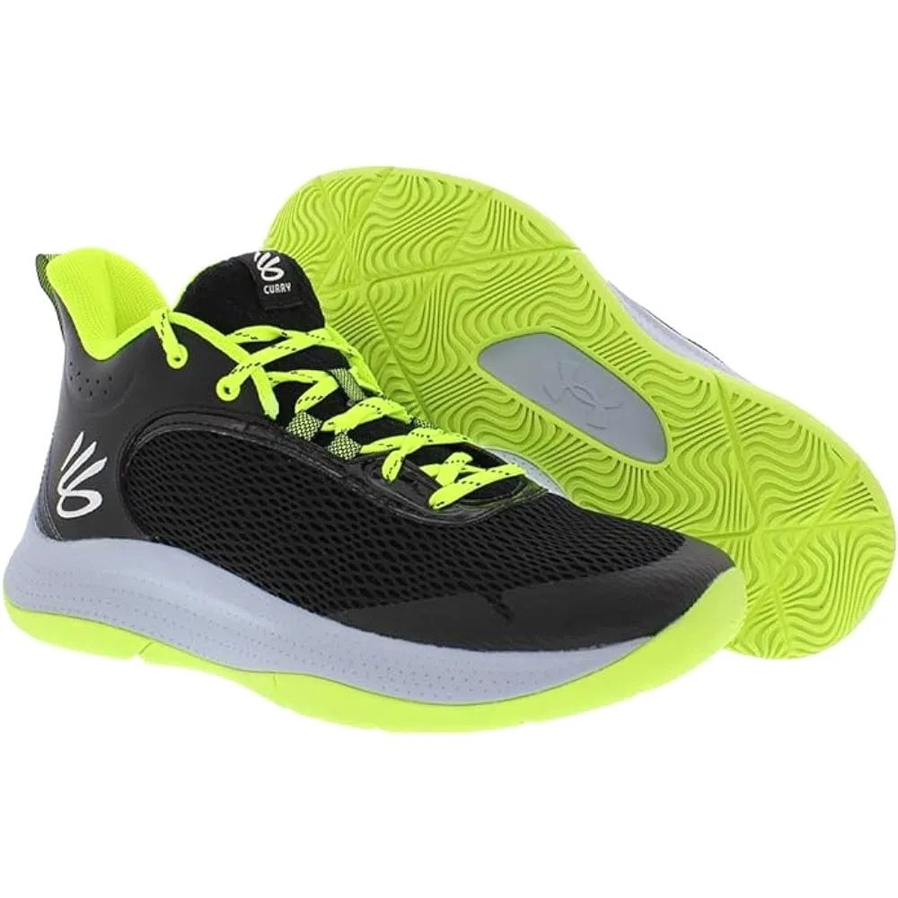 Under Armour Men's UA Curry 3Z6 Basketball Shoe - Black/Mod Gray/White