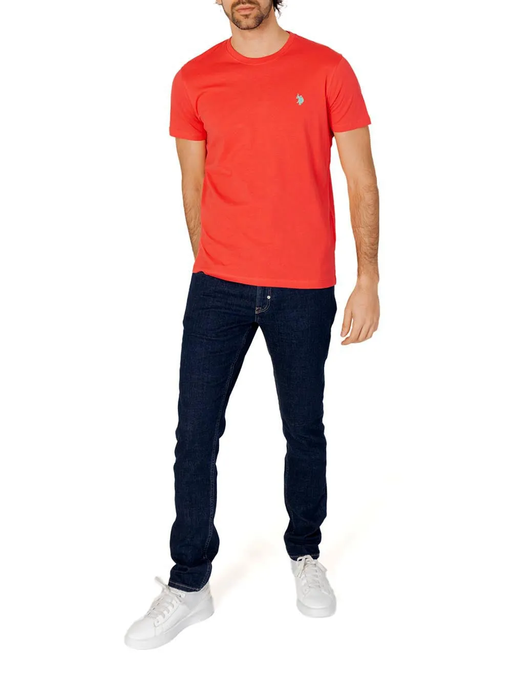 U.S. Polo Assn. T-shirt Uomo Mick 67359 49351 Rosso