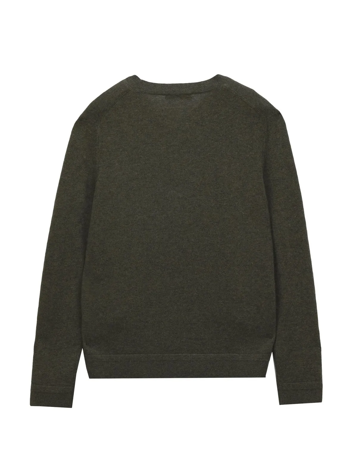 V Neck Sweater - Military