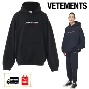 VETEMENTS  |Unisex Street Style Oversized Logo Hoodies