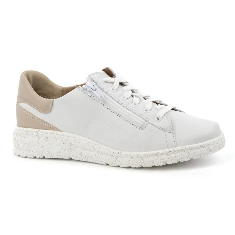 WASAK Women's sneakers leather shoes 0720W white