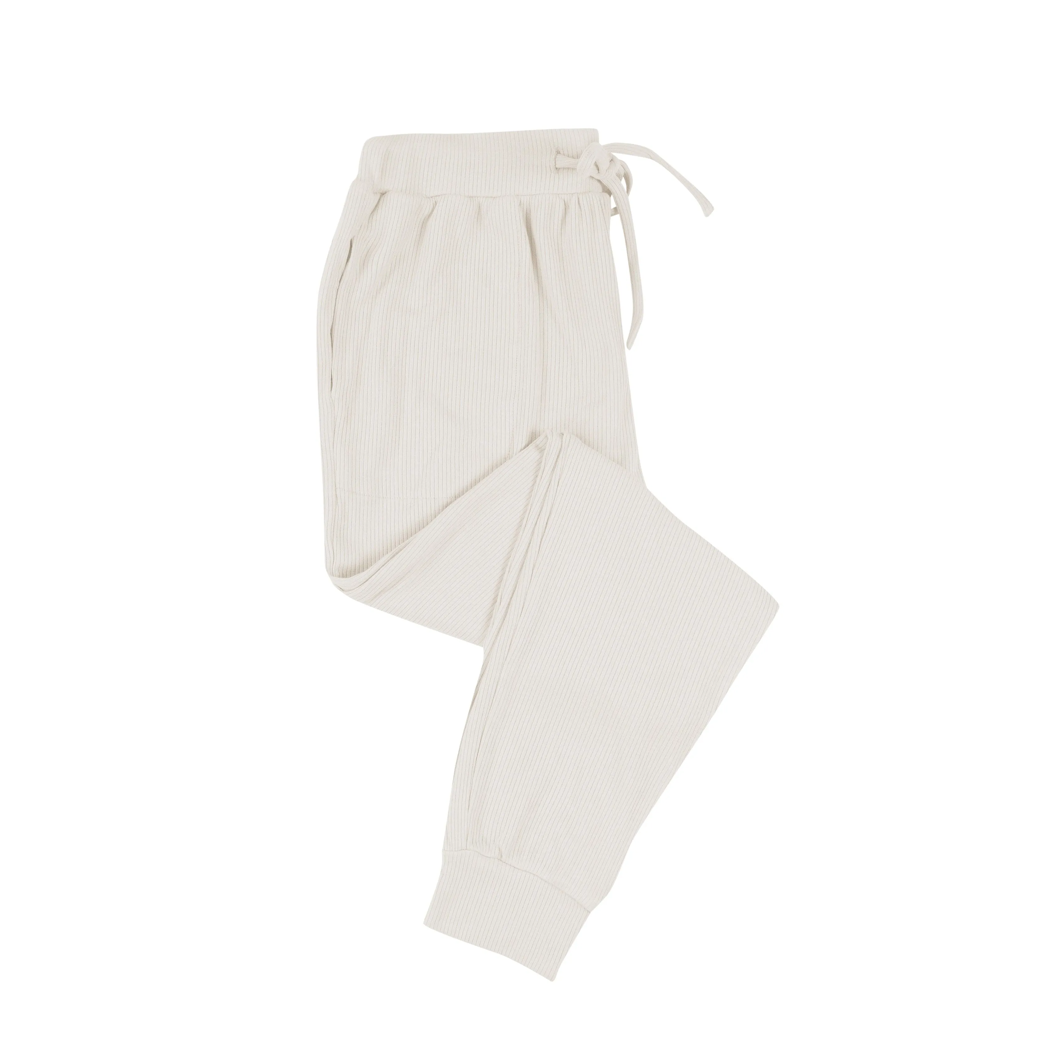 Women's Ribbed Jogger Pant in Oat