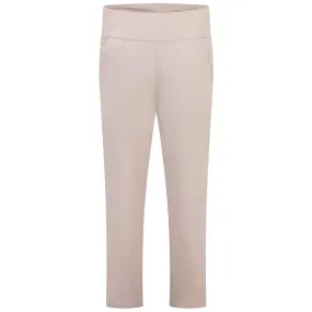 Womens Ultimate365 Regular Fit Solid Ankle Trousers Wonder Taupe - SS24