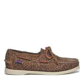 Womens Womens Portland Flesh Out Print Boat Shoe Leopard - Womens Sebago® Shoes