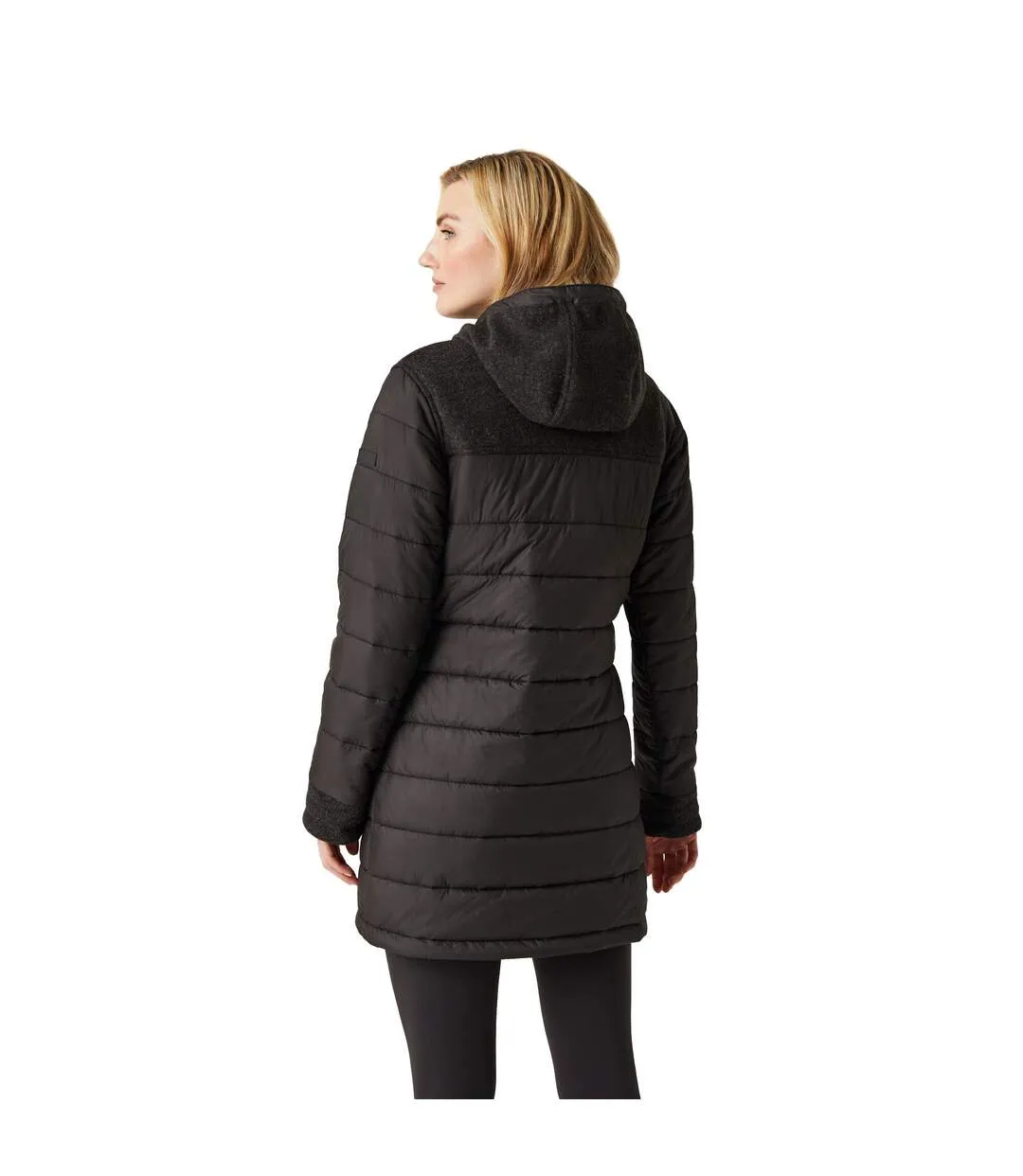 Womens/ladies melanite baffled padded jacket black Regatta