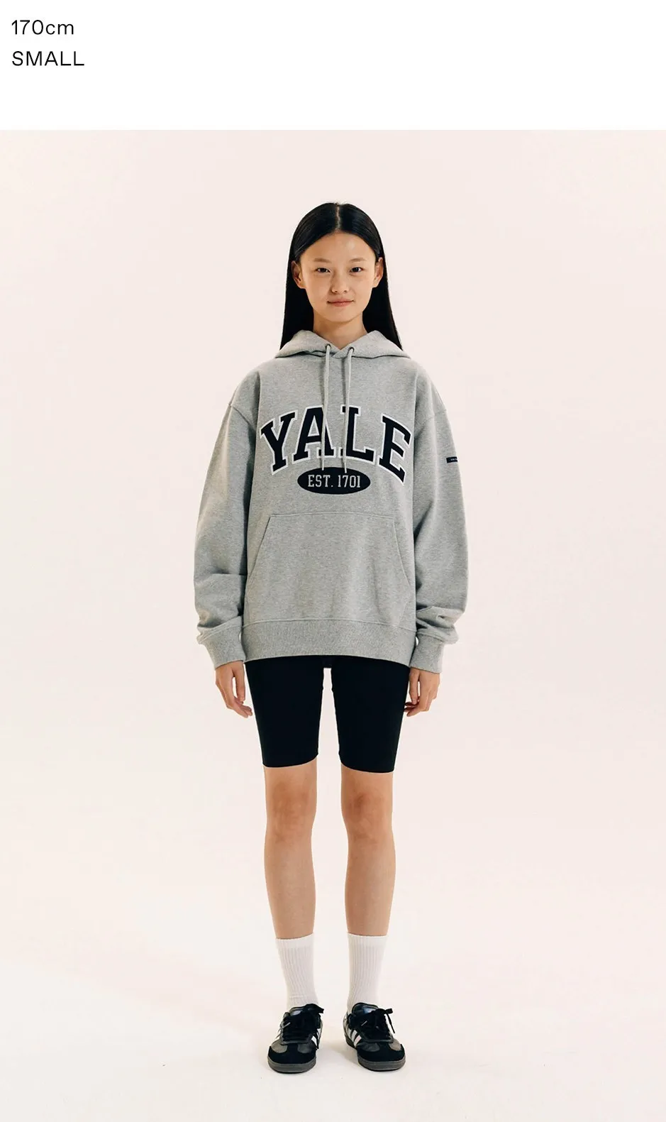 YALE  |Unisex Street Style Long Sleeves Plain Cotton Oversized Logo