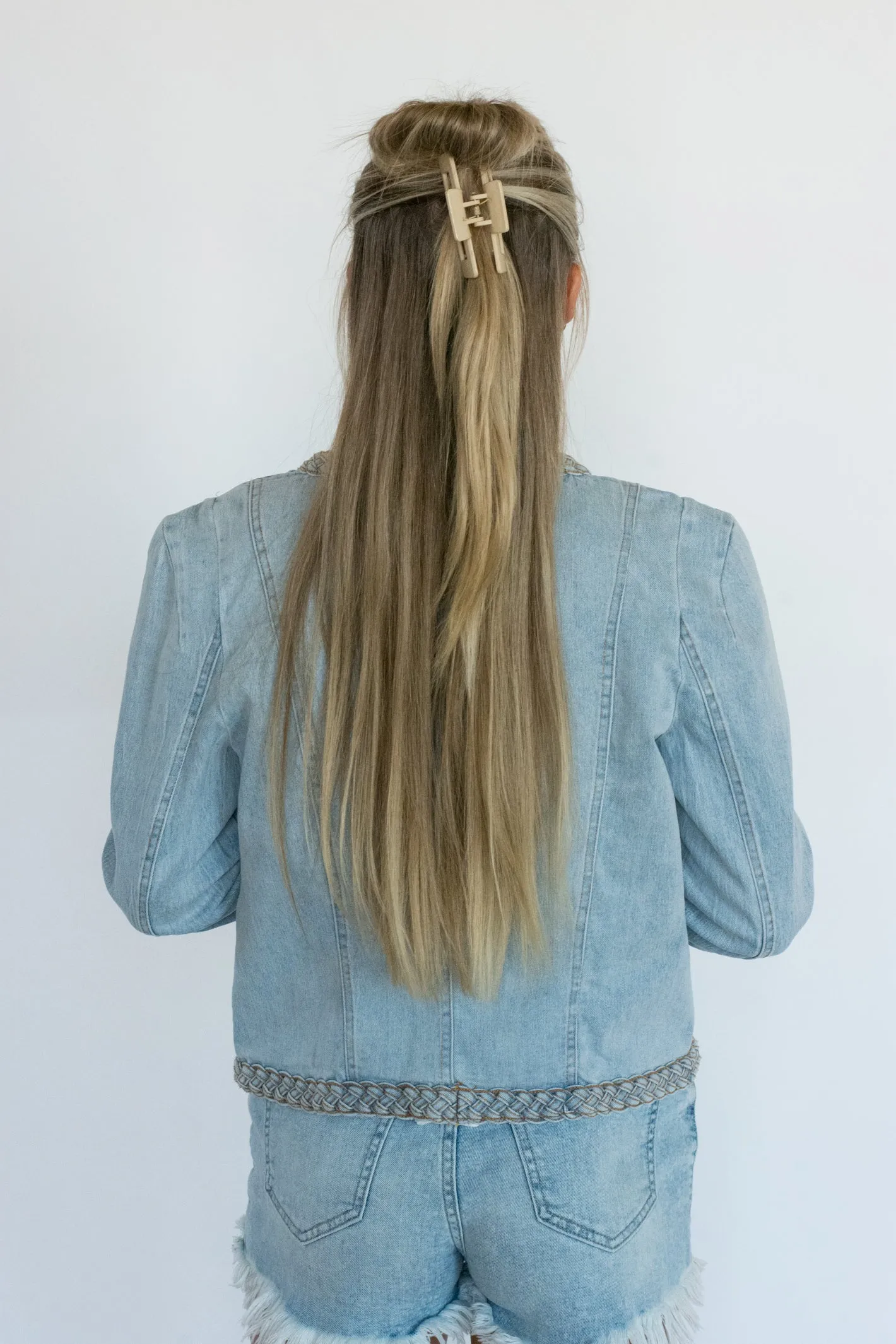 You Can Get Away with Anything Braided Detail Denim Jacket